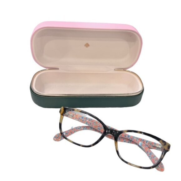 Kate Spade Women's Eyeglasses Brylie 2NL Tortoise Frame 135 with Pink Green Case - Picture 5 of 12